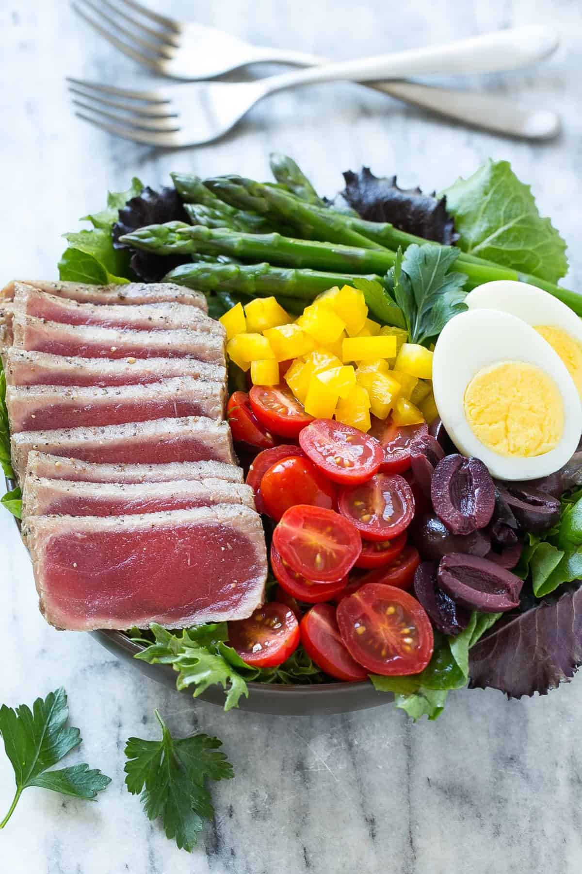 ahi tuna lunch recipe