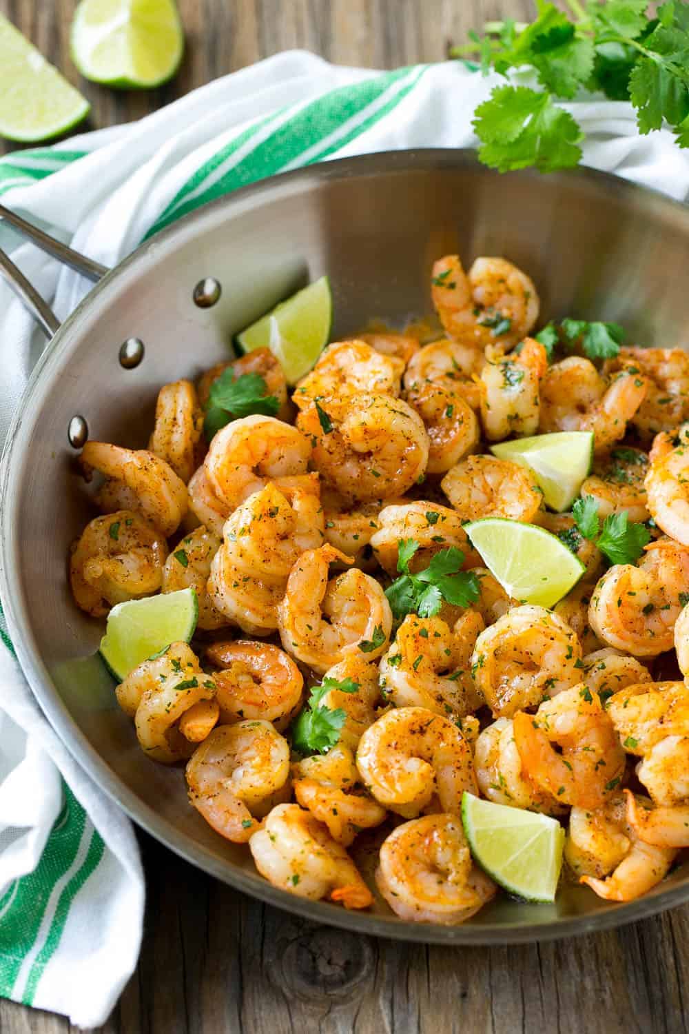 Cilantro Lime Honey Garlic Shrimp Skillet - The Cooking Jar