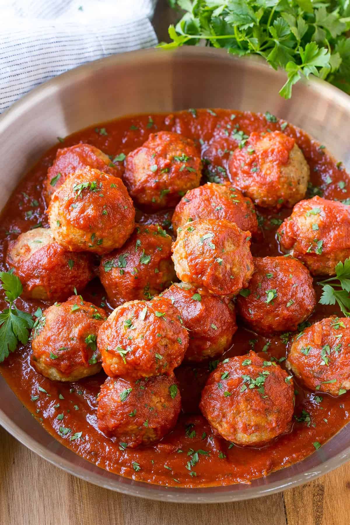 Italian Turkey Meatballs Recipe - Gluten-Free | Healthy Fitness Meals