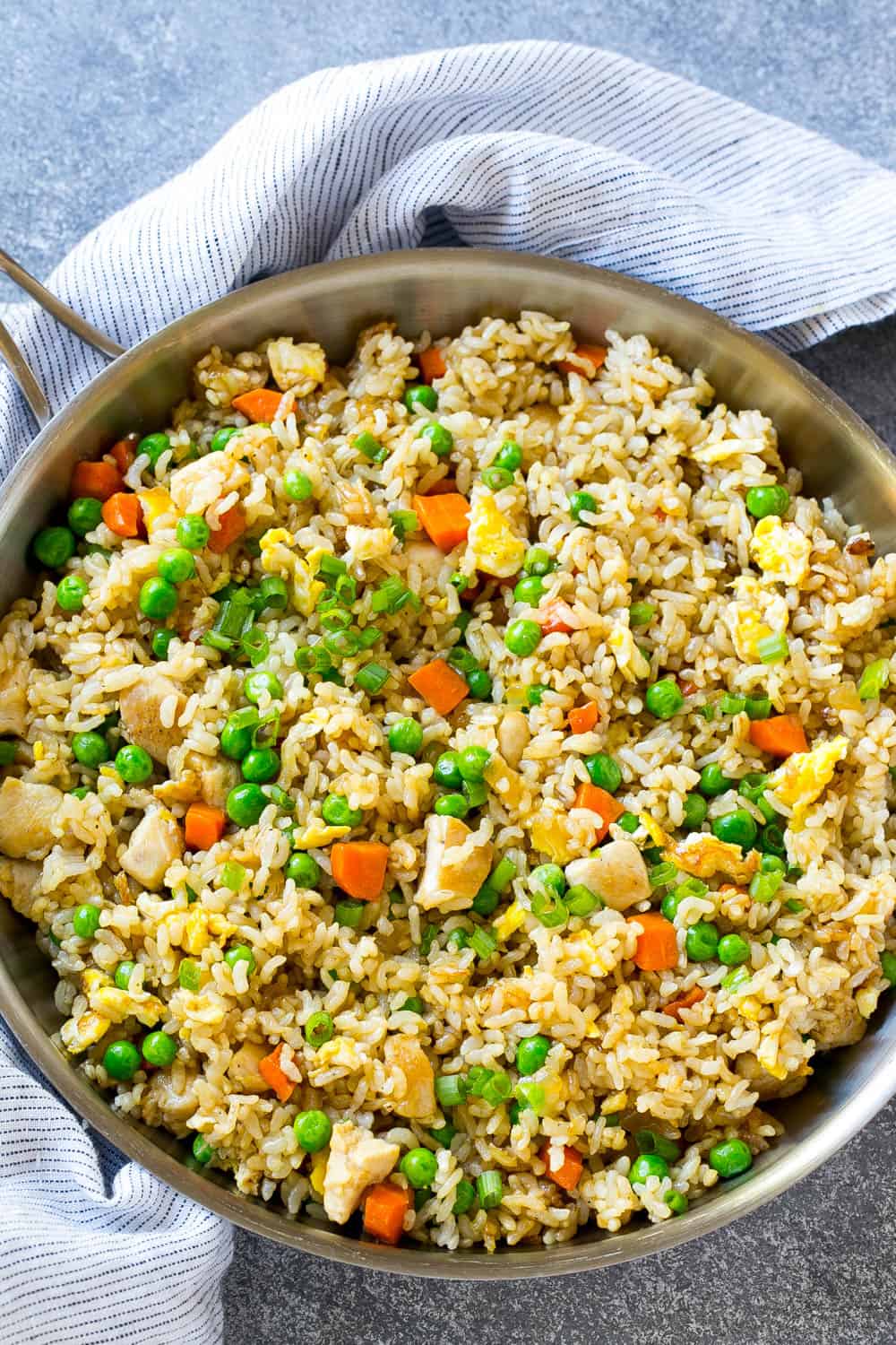 easy fried rice recipe with brown rice and frozen veggies 