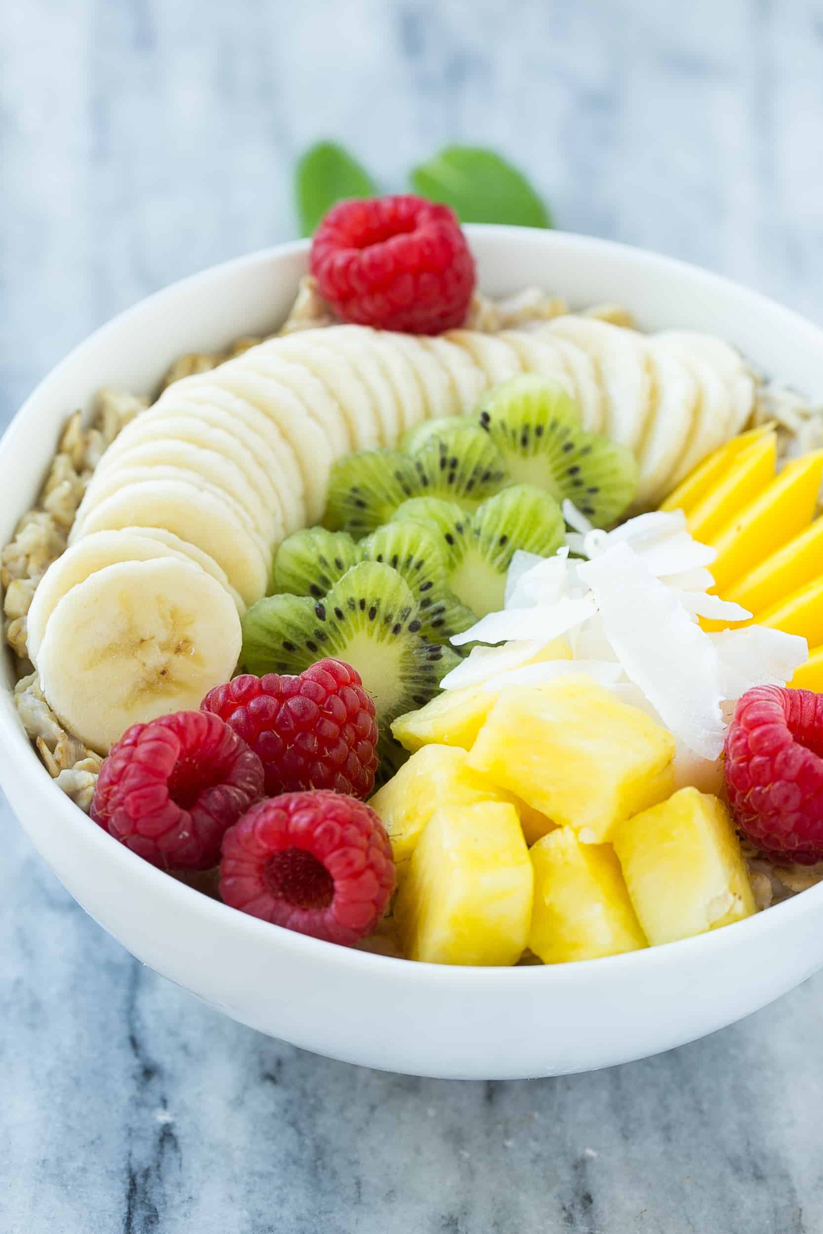 Fruit And Oatmeal Breakfast Bowl Dairy Free Recipe Oatmeal Recipe