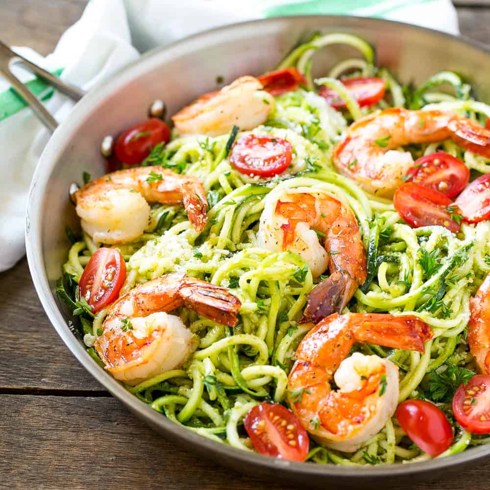 pesto zoodles