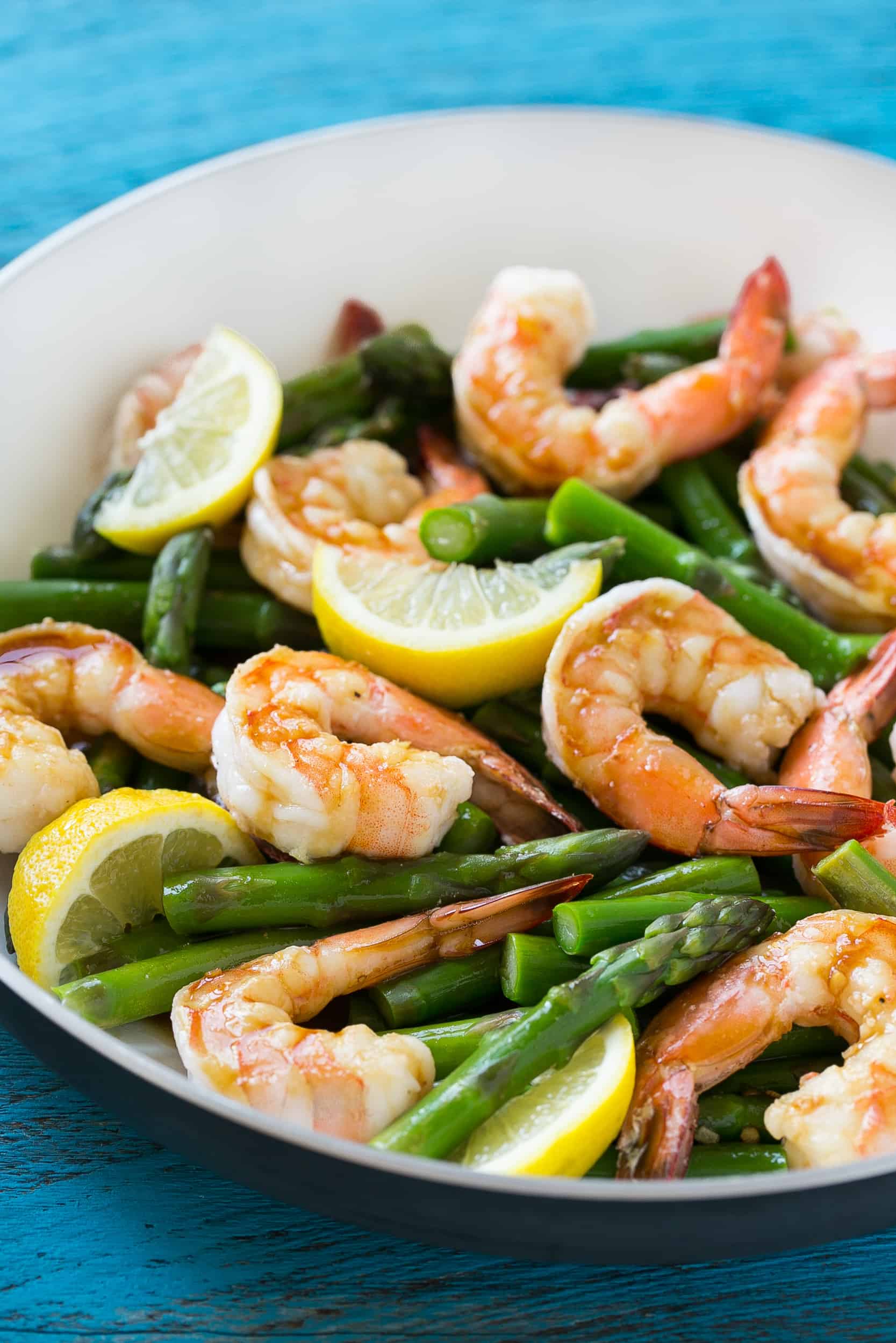 easy shrimp recipe on a plate