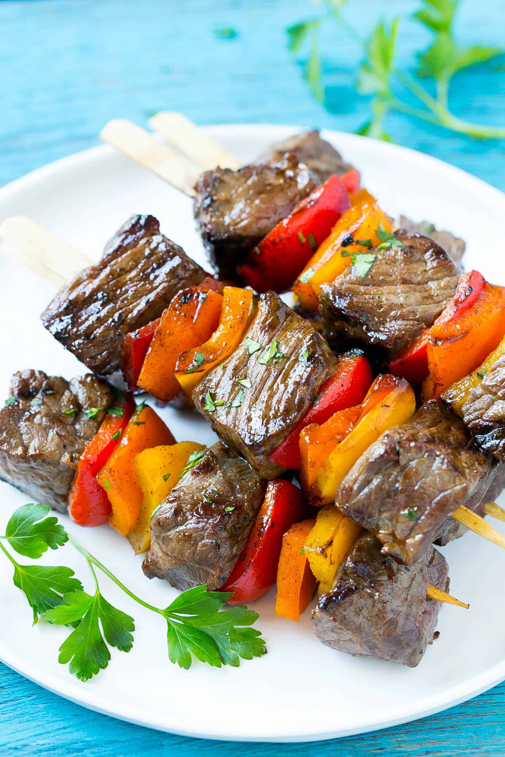 tender and juicy pepper grilled steaks