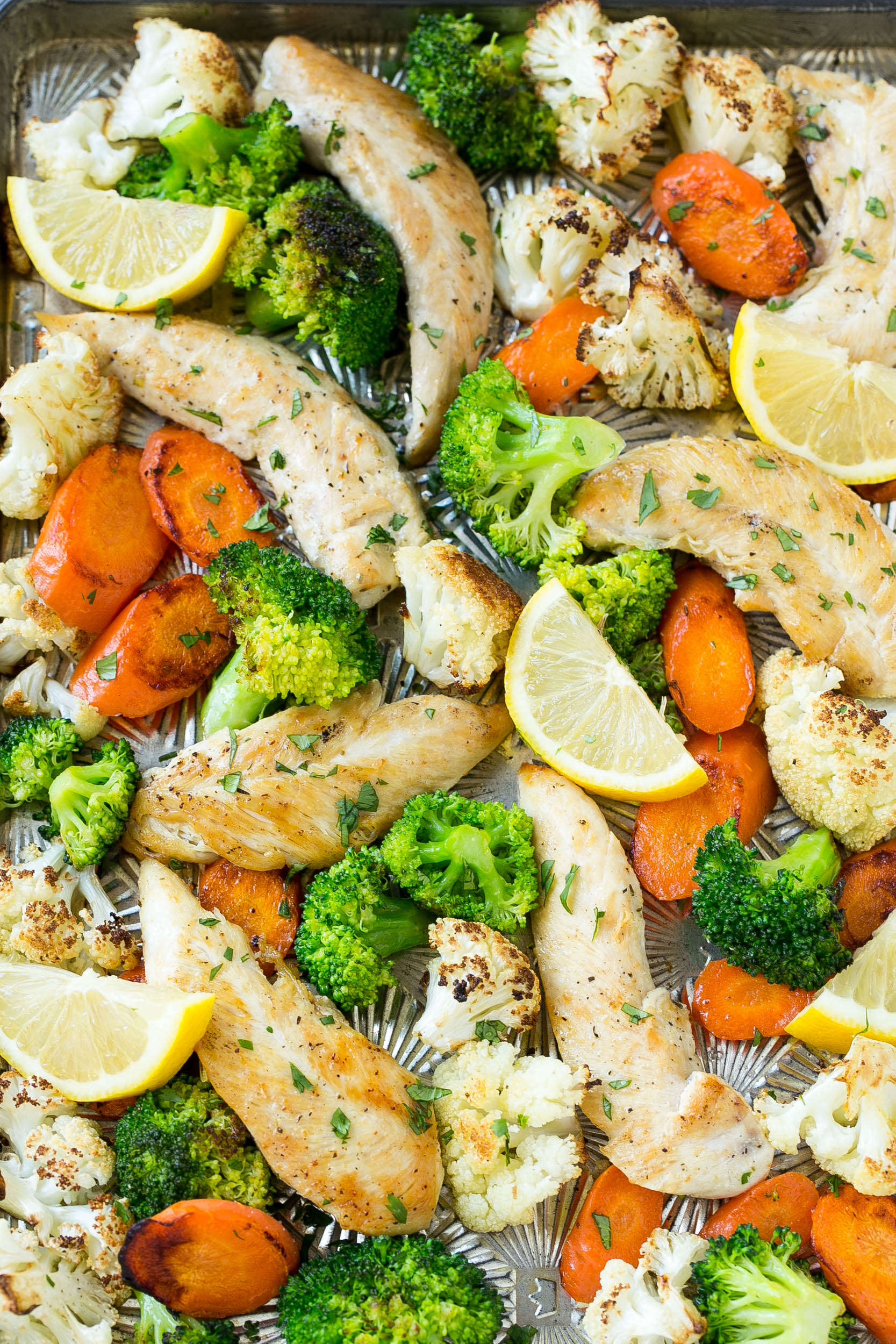 Sheet Pan Chicken And Veggies Recipe Healthy Fitness Meals