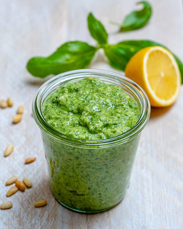 Homemade Pesto Sauce with Basil {with VIDEO} | Healthy Fitness Meals