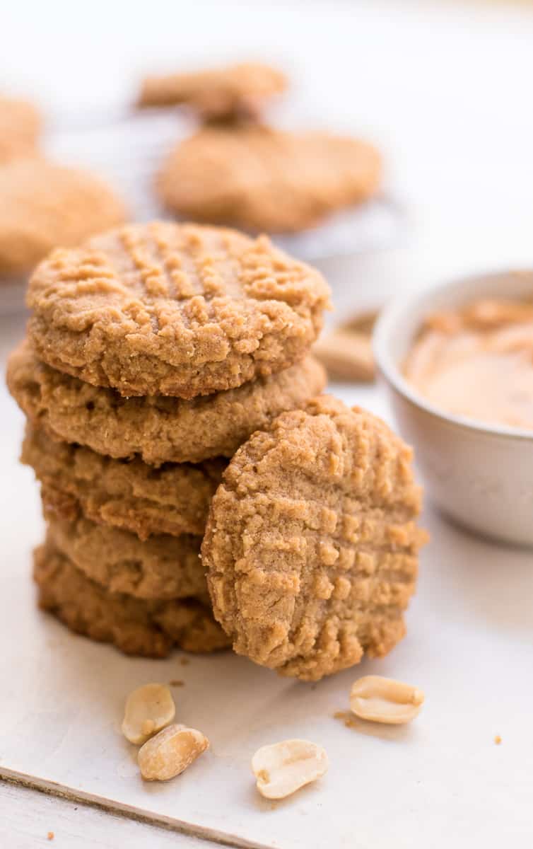 Easy Peanut Butter Cookies Recipe Keto Healthy Fitness Meals