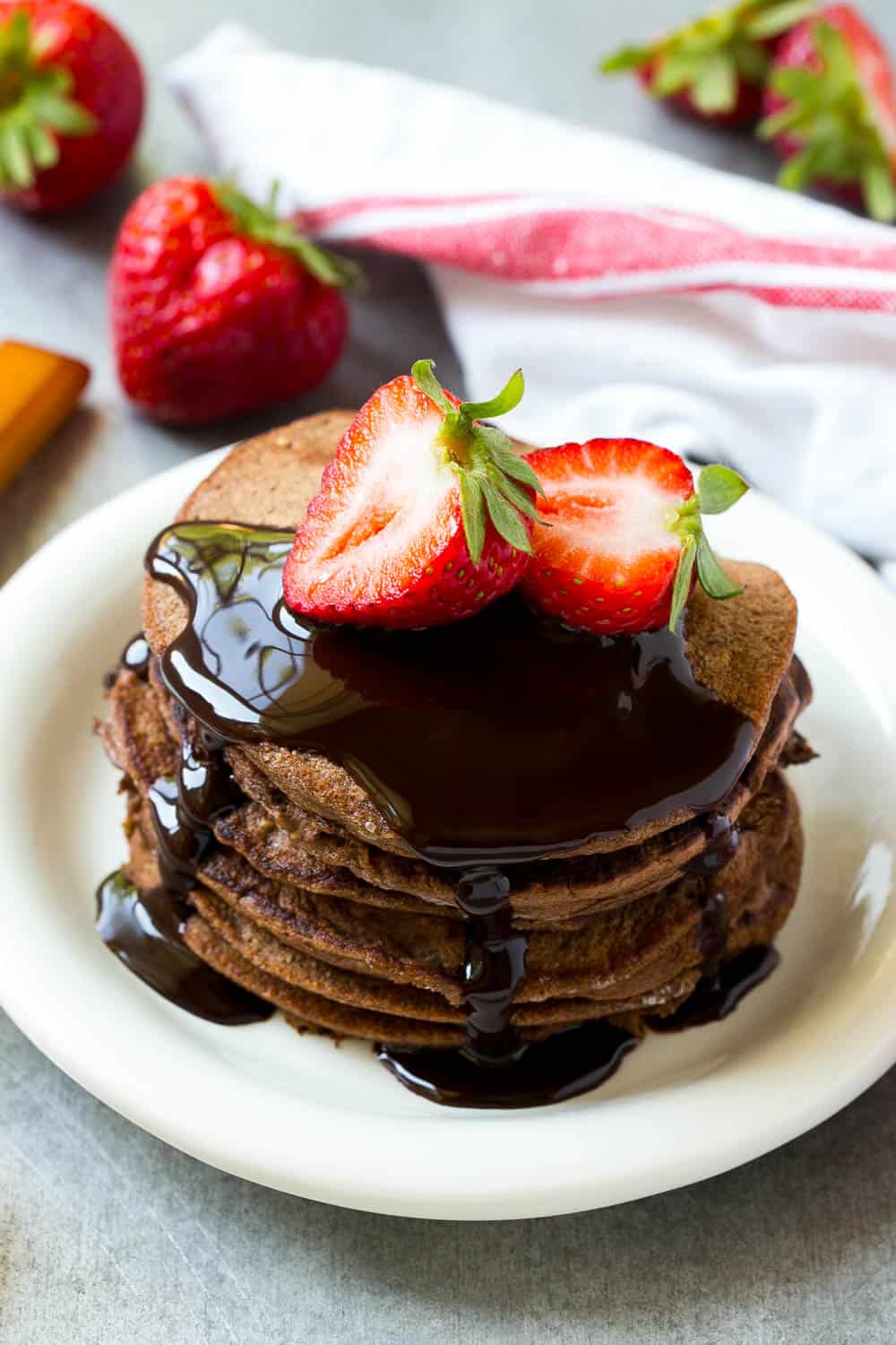 Chocolate Protein Pancakes