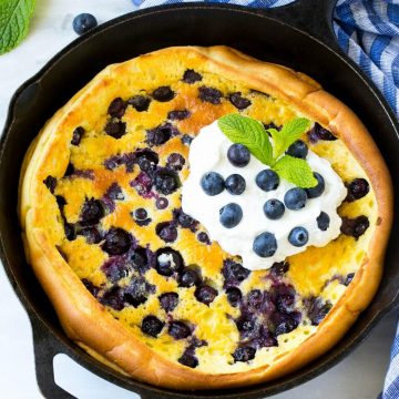 Blueberry Puffed Pancake