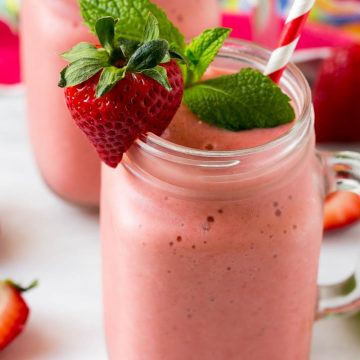 strawberries and cream smoothie