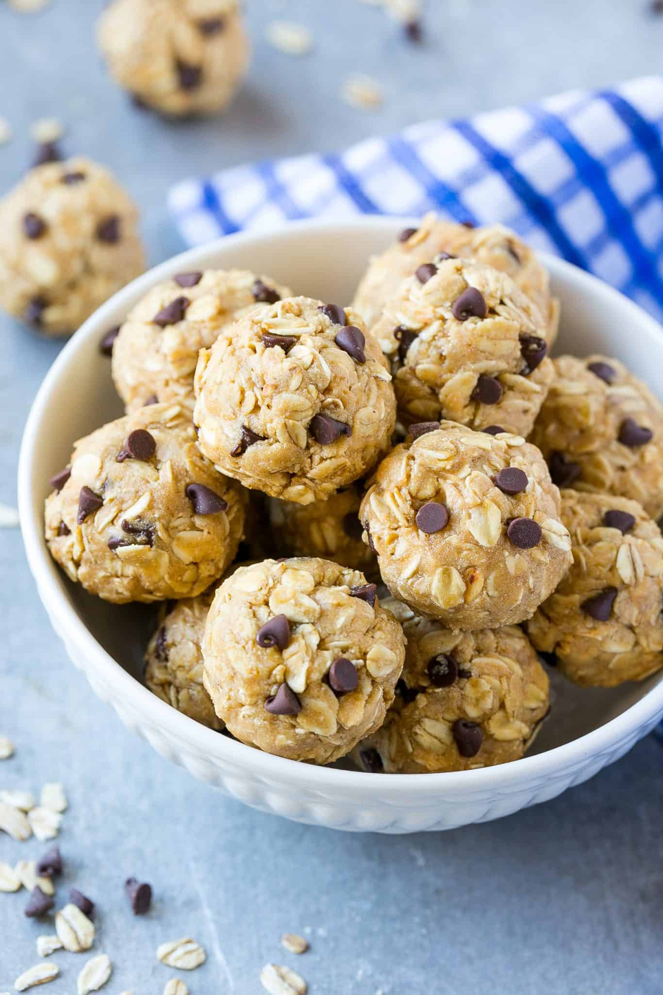 Easy No Bake Protein Energy Bites Recipe Healthy Fitness Meals