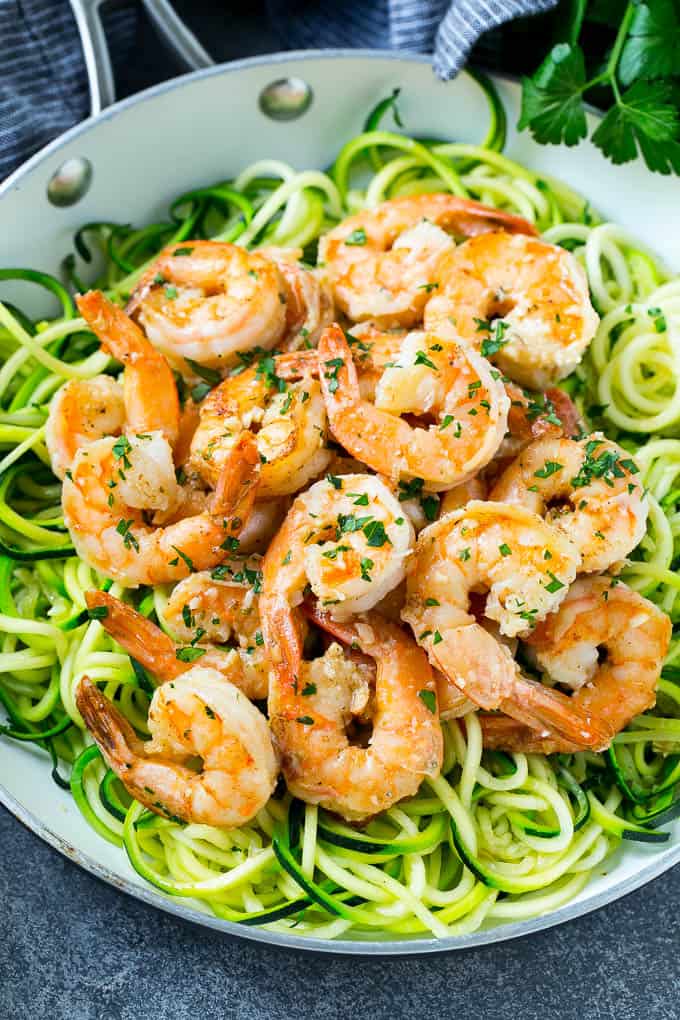 Easy Keto Shrimp Scampi Zoodles { + VIDEO } | Healthy ...