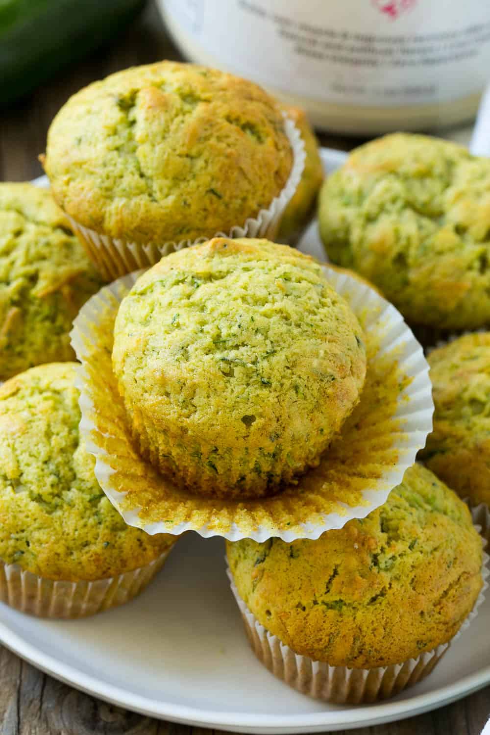 healthy zucchini muffins