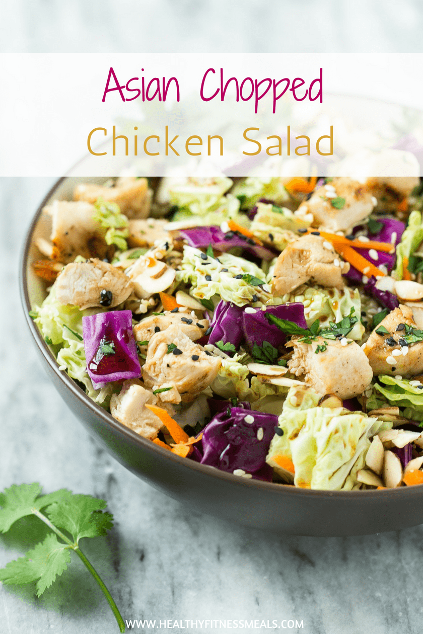 Asian Chopped Chicken Salad Recipe - {Easy} | Healthy Fitness Meals