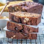 Healthy Oatmeal Chocolate Chip Banana Bread