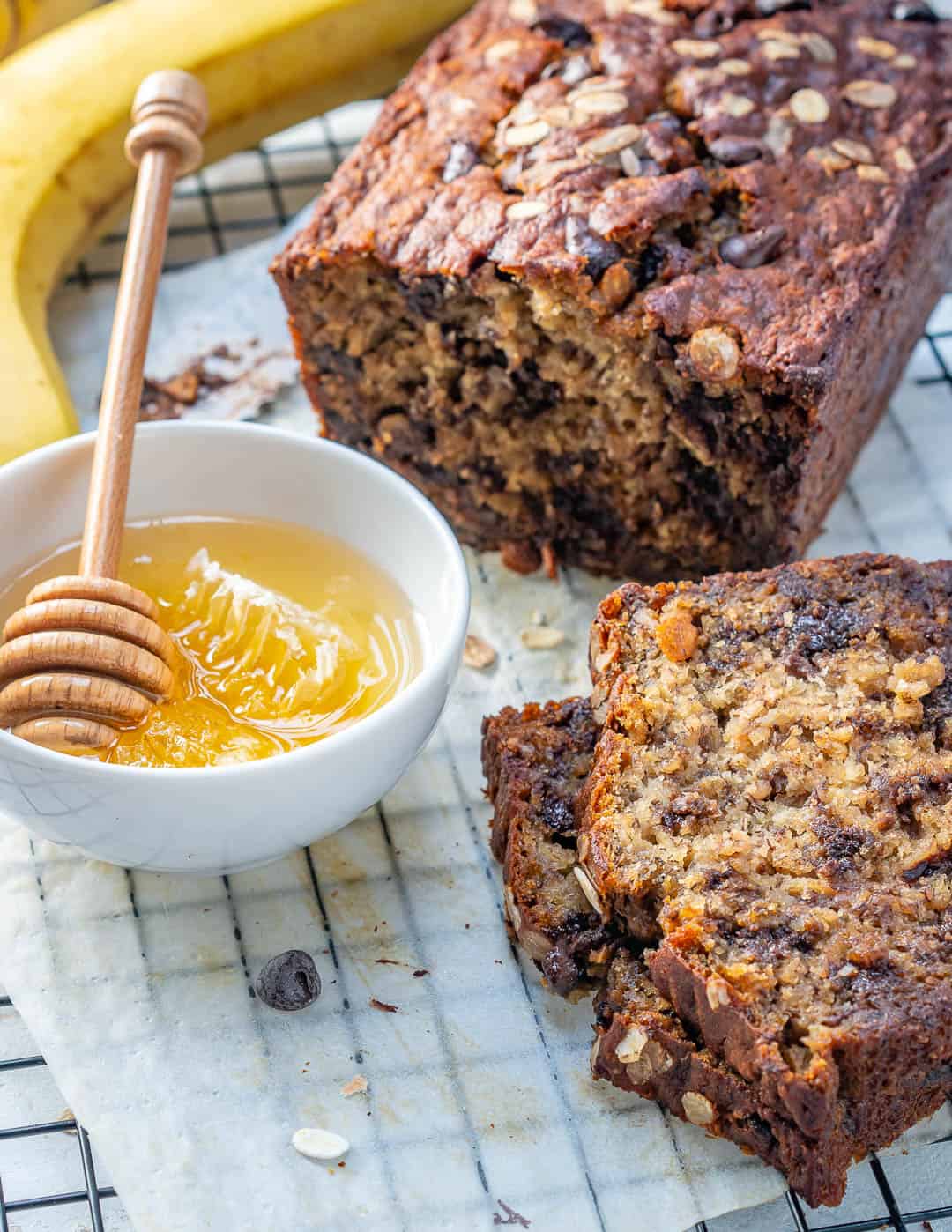 Healthy Oatmeal Chocolate Chip Banana Bread Healthy Fitness Meals