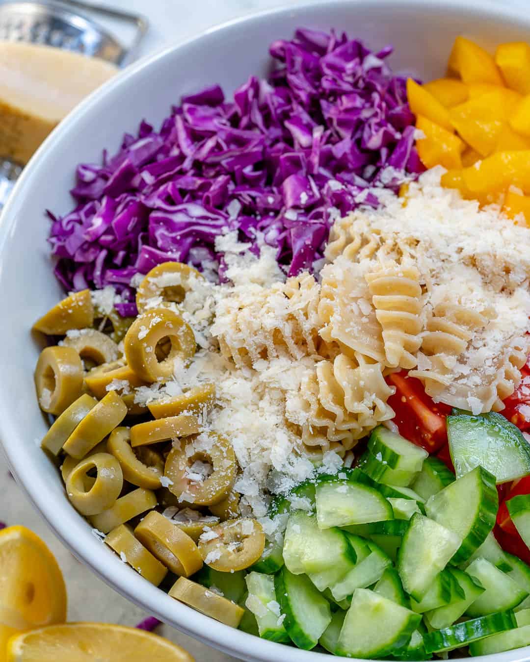 Simple and Easy Vegetarian Pasta Salad