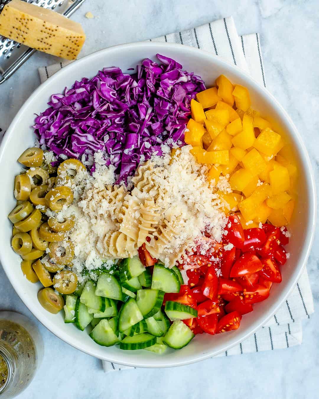 Simple and Easy Vegetarian Pasta Salad | Healthy Fitness Meals