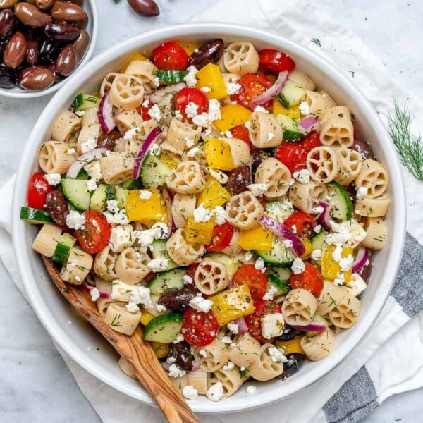 15 minute Greek Pasta Salad