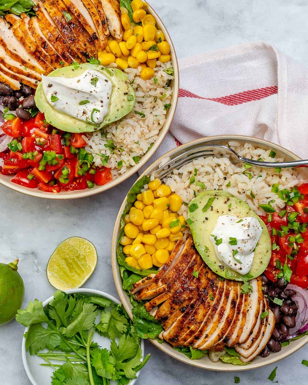 healthy chicken burrito bowl recipe - setkab.com