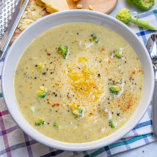 Simple Healthy Broccoli Cheddar Soup | Healthy Fitness Meals