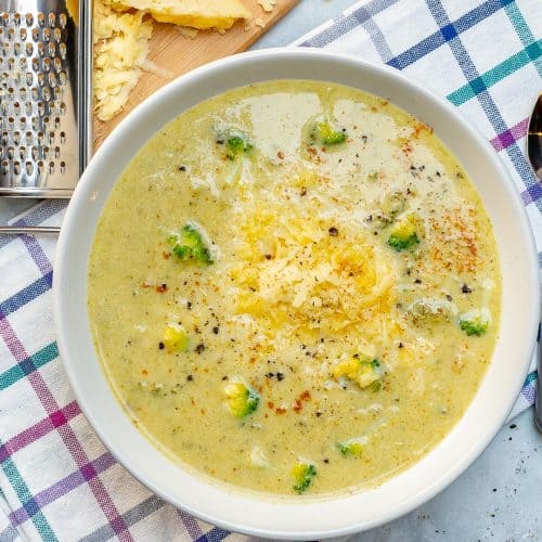 Healthy Broccoli Cheddar Soup Recipe Healthy Fitness Meals   Broccoli Cheddar Soup 500x500 