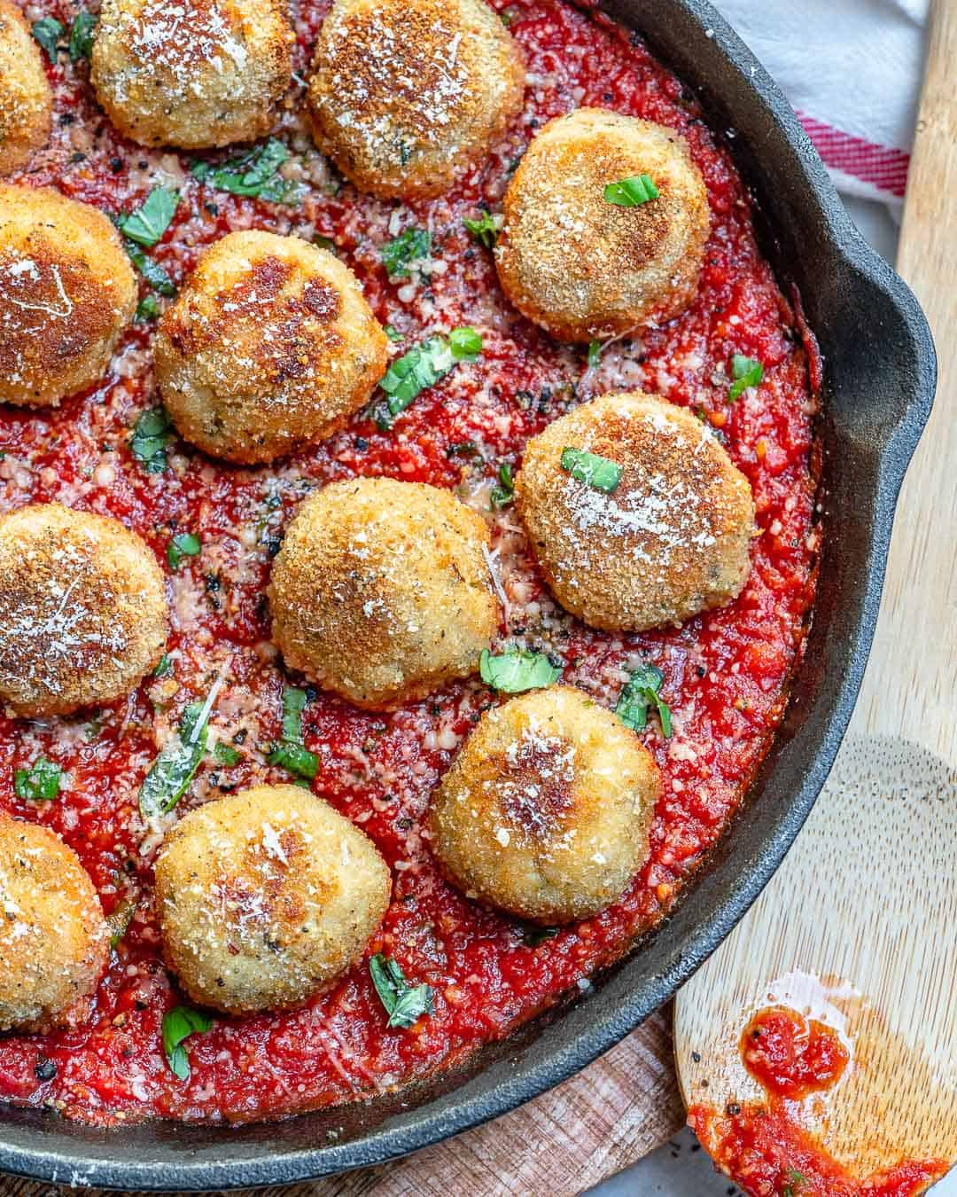 parmesan meatballs in tomato sauce