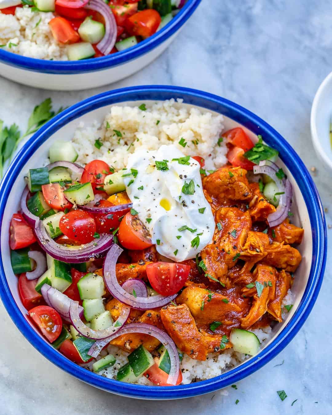 Moroccan chicken couscous bowl