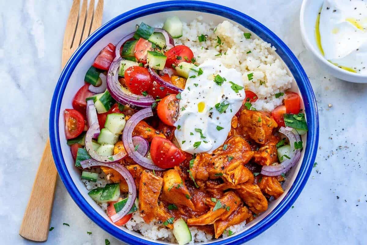 Moroccan Chicken Couscous Bowl - Healthy Fitness Meals