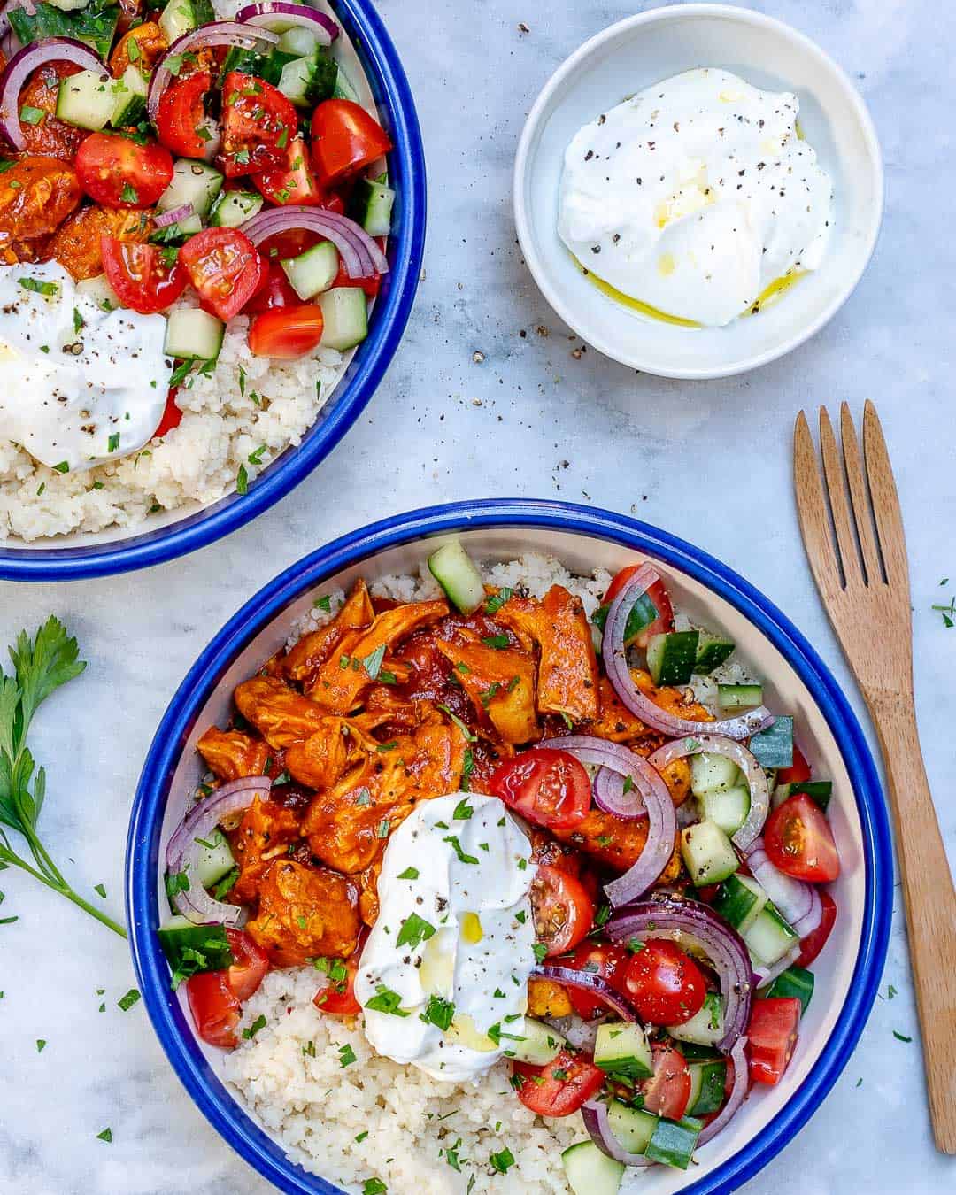 Moroccan chicken couscous bowl