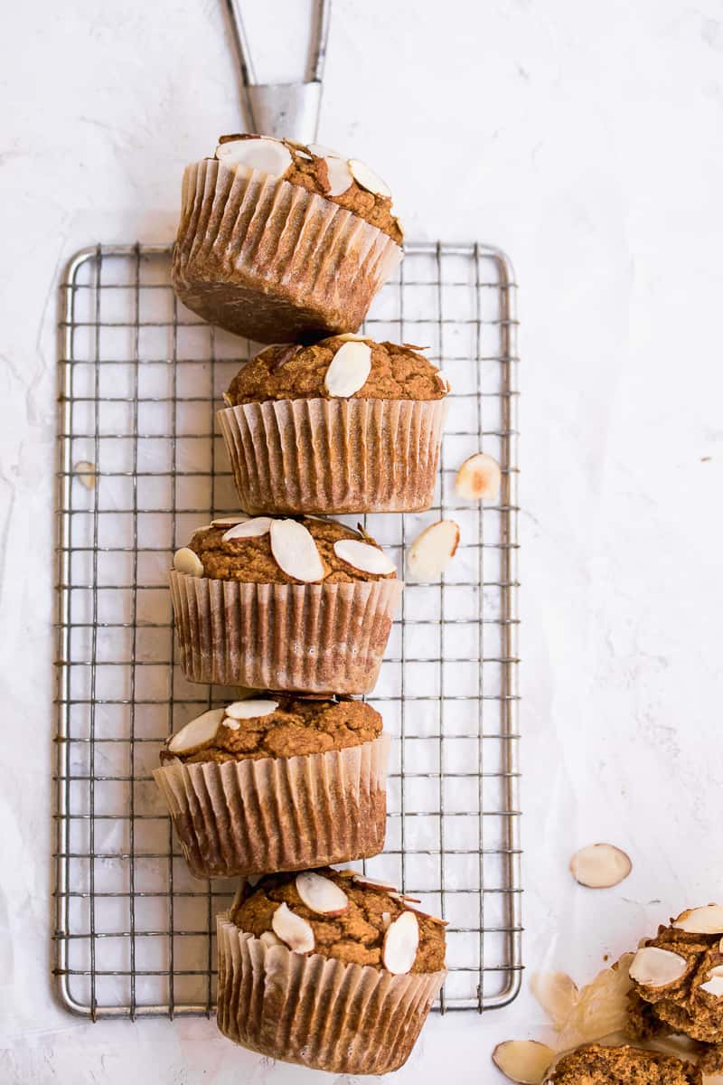 Pumpkin Muffins on a wire rack