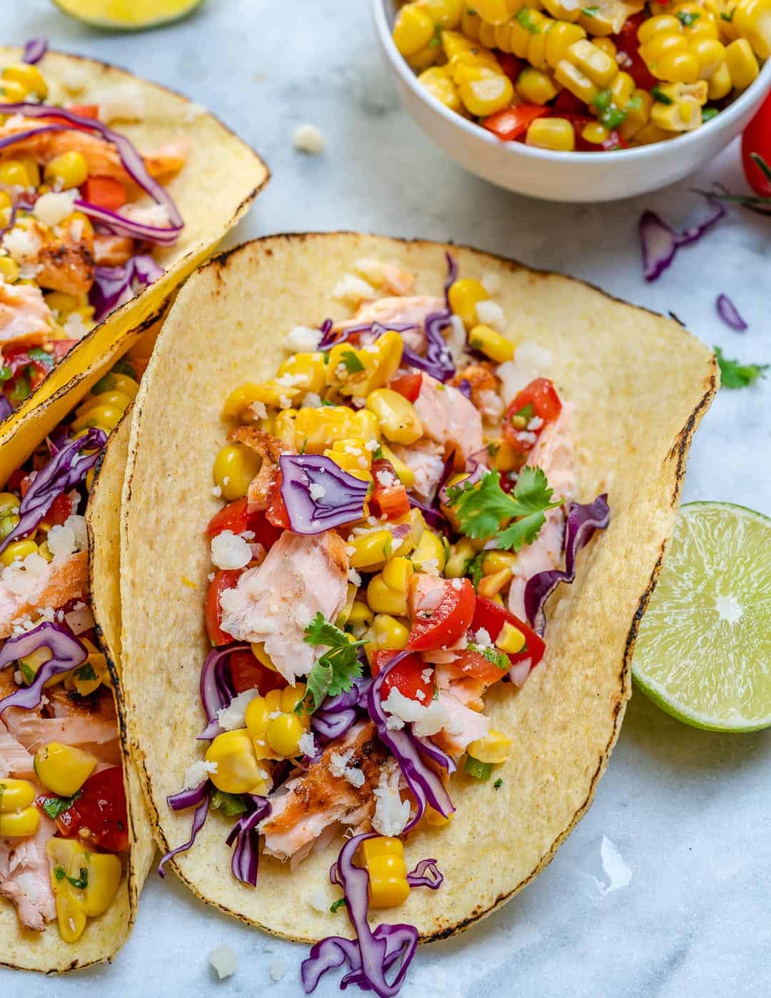 Simple Salmon Tacos Recipe | Healthy Fitness Meals