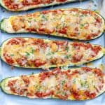 Low Carb Zucchini Lasagna Boats