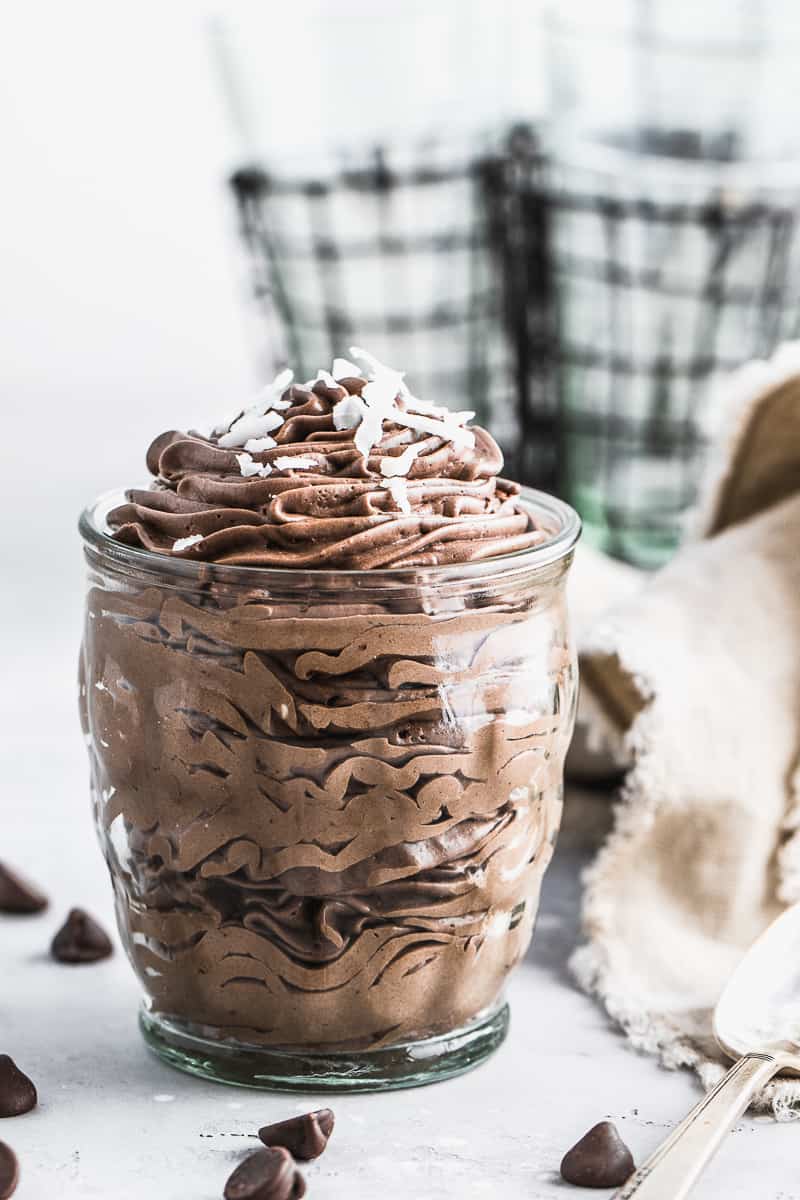 Keto chocolate Cheesecake mousse