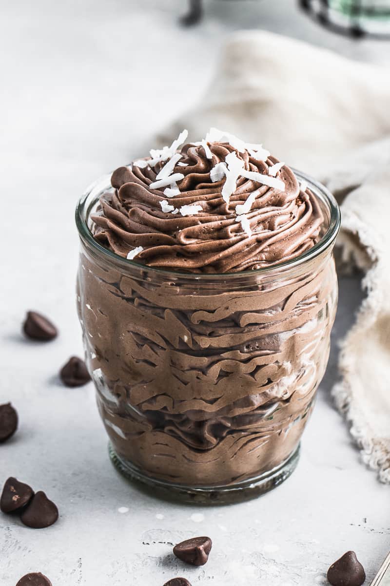 Keto chocolate Cheesecake mousse