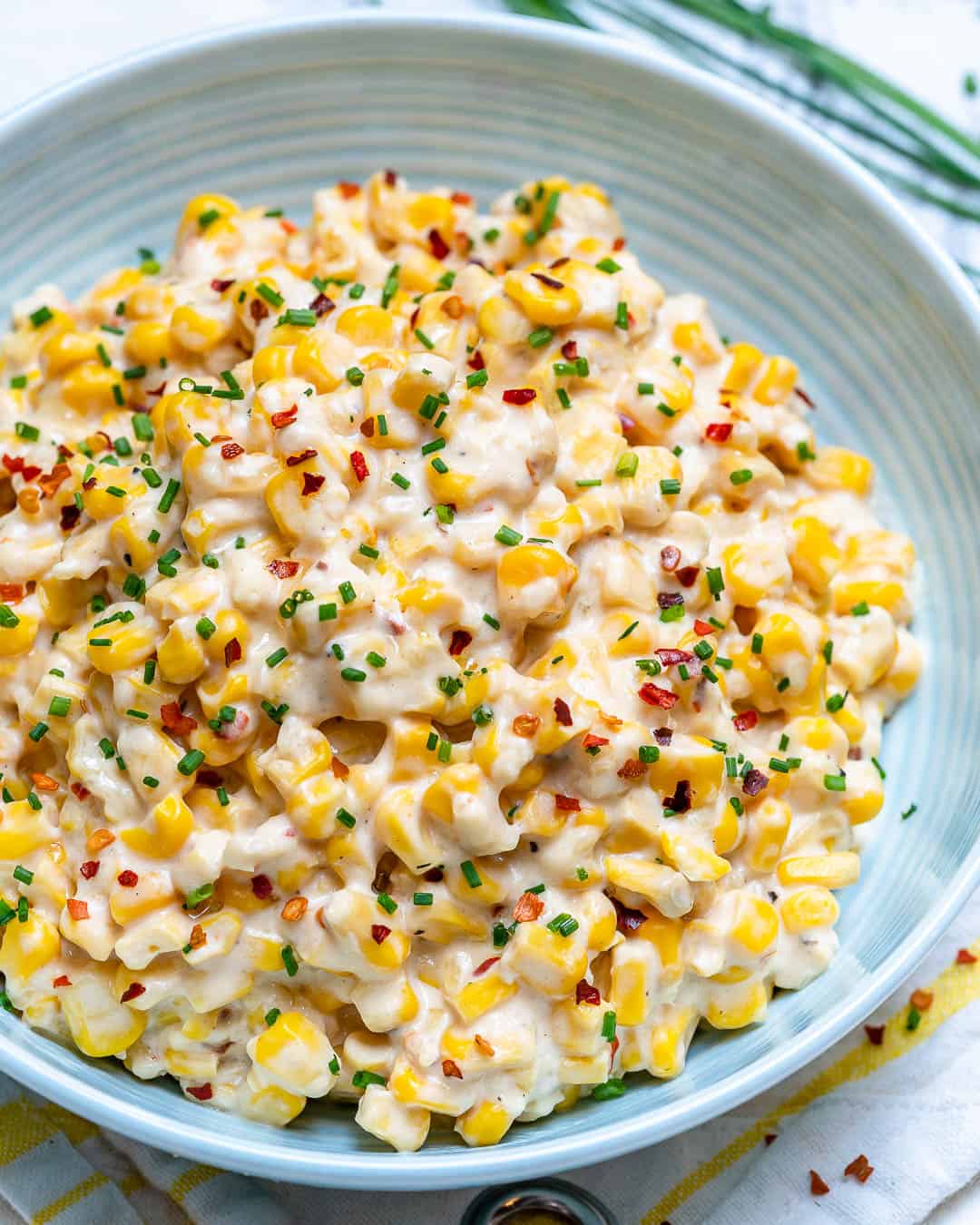 One Pot Cheesy Creamed Corn Recipe Healthy Fitness Meals