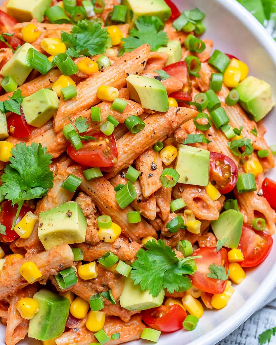 close up of Taco Pasta Salad