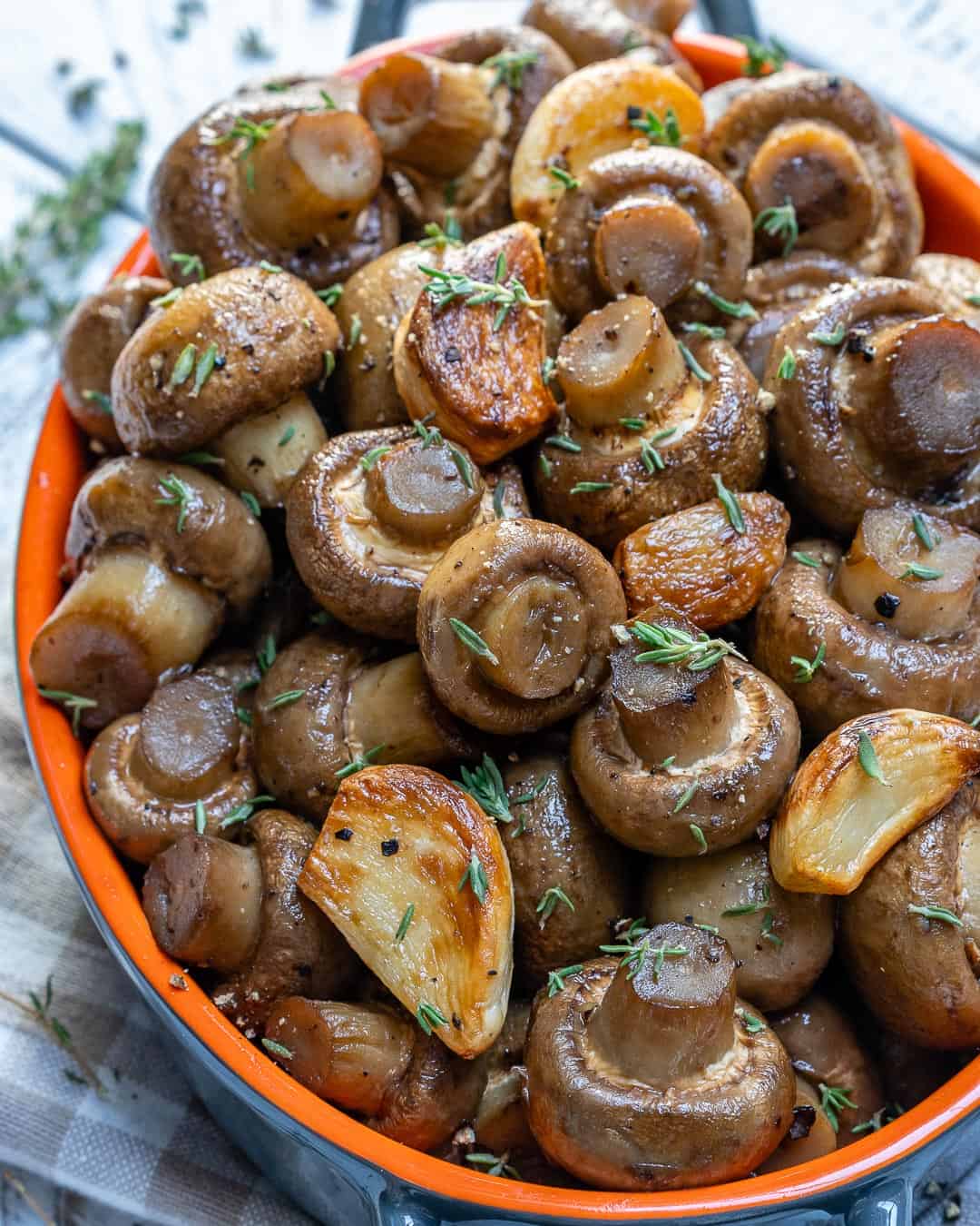 Garlic Roasted Mushrooms Recipe