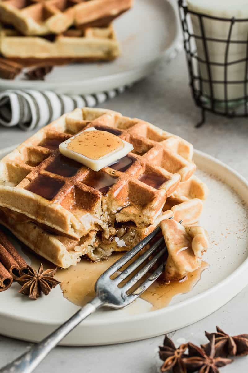 fork and waffles