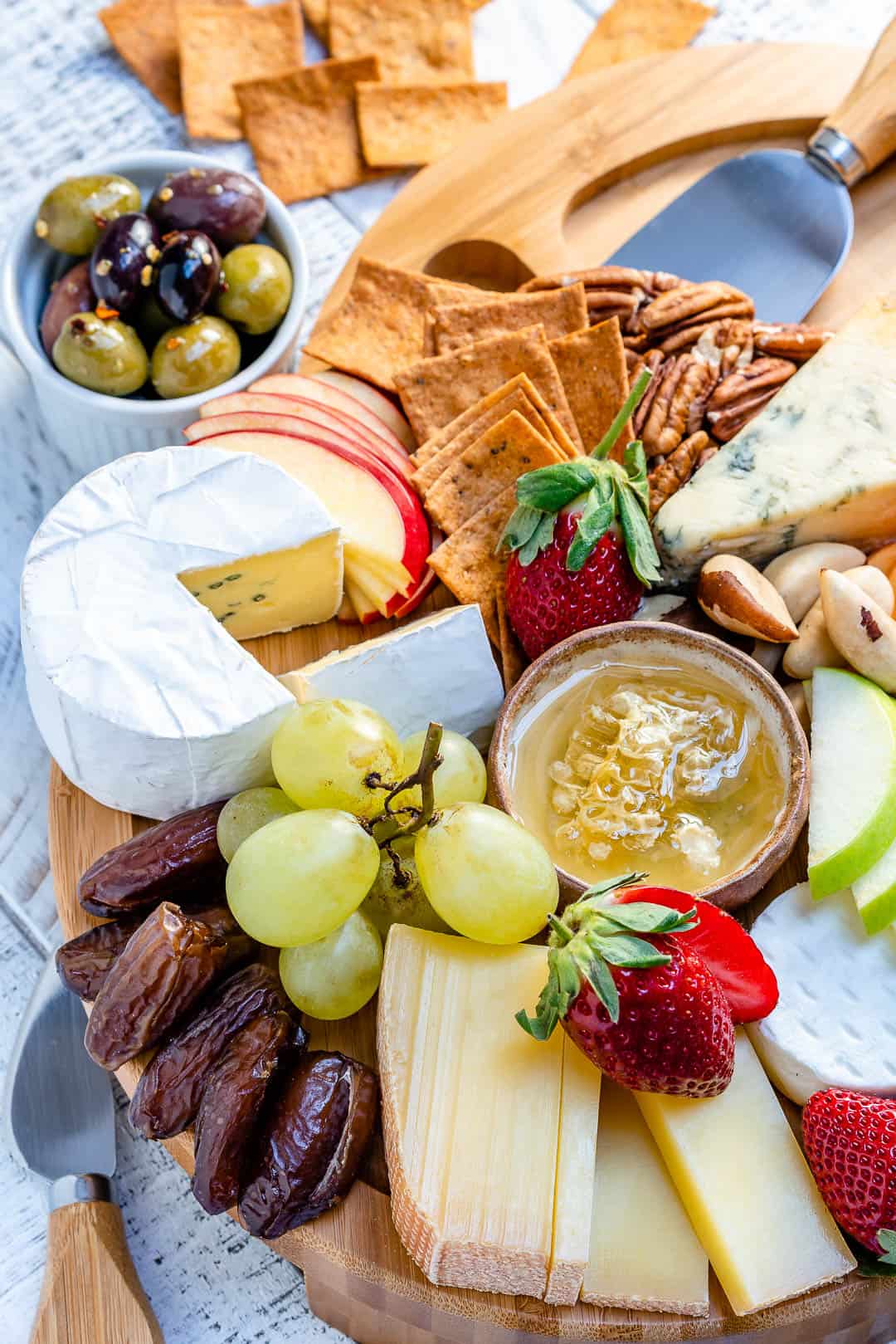 fruits and spread on table