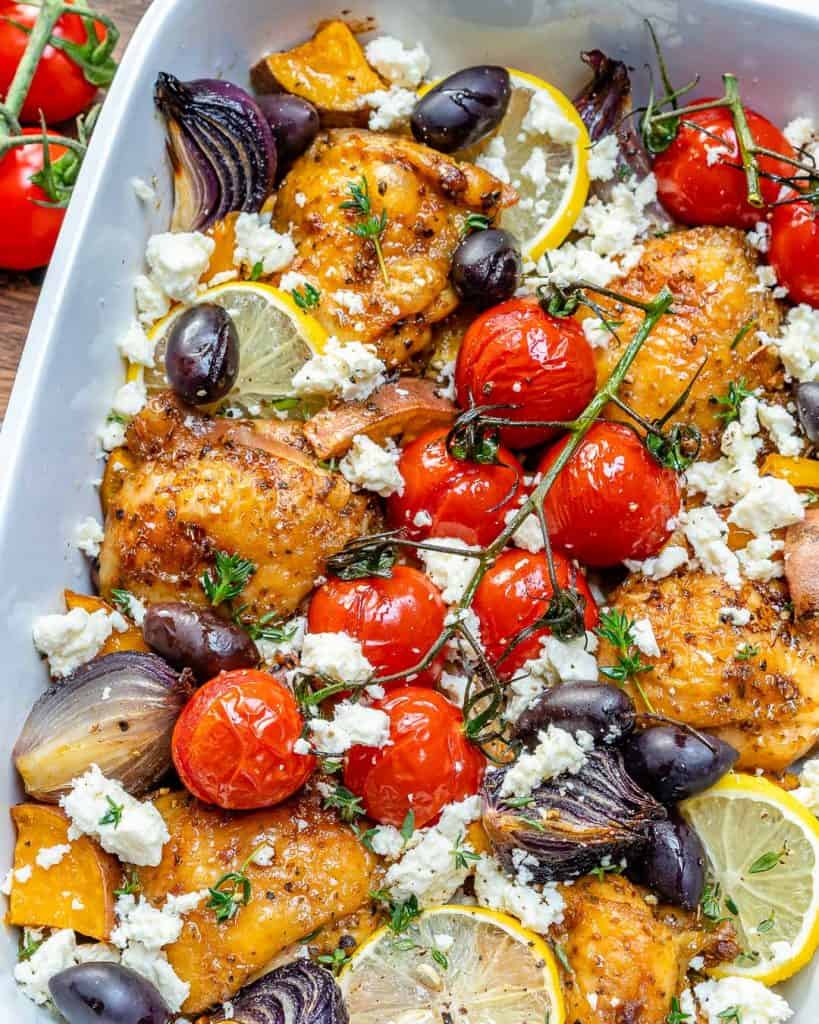 Super Delicious Greek Chicken Bake Recipe | Healthy Fitness Meals