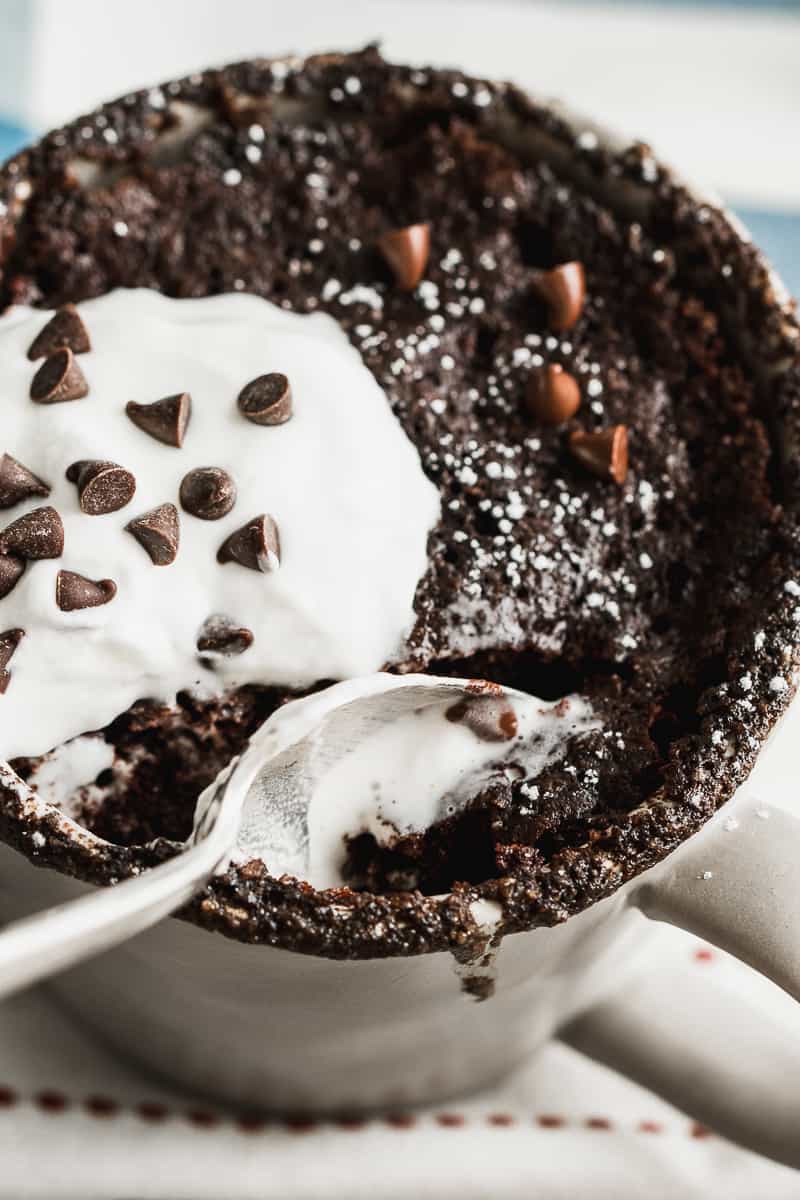 Easy Paleo Chocolate Mug Cake | Healthy Fitness Meals