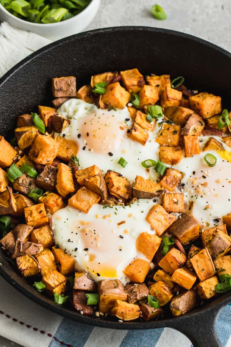 Breakfast Skillet With Eggs & Sweet Potatoes