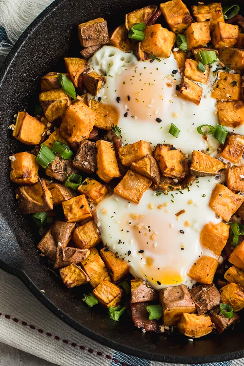 Sweet Potato Breakfast Skillet Recipe {Whole 30} | Healthy Fitness Meals