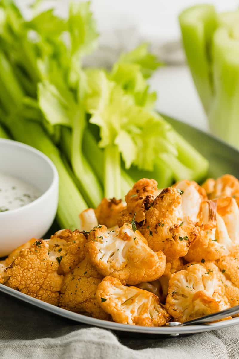 roasted cauliflower with celery 