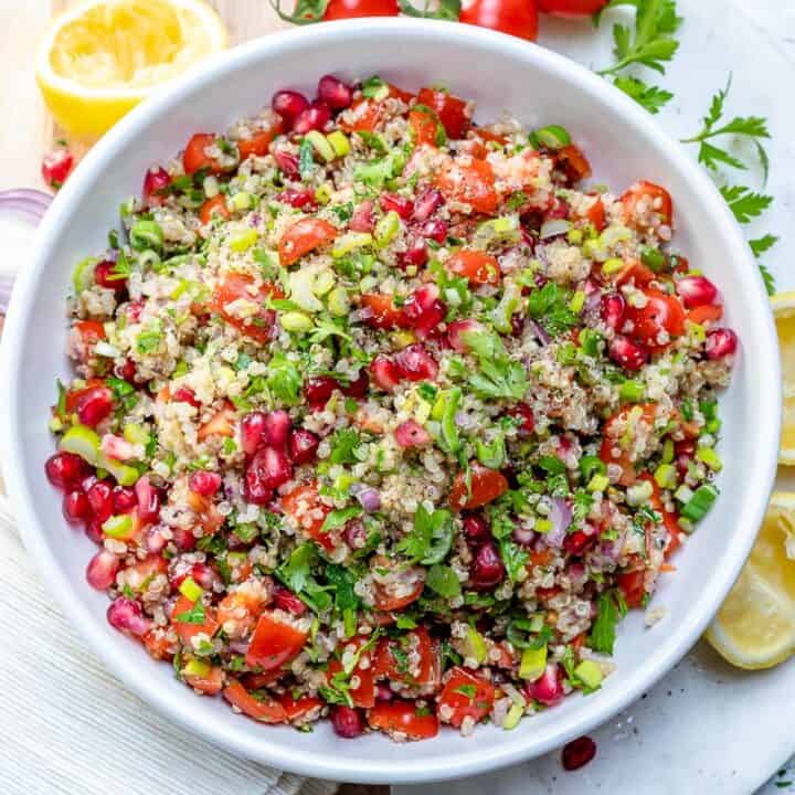 Quinoa Tabbouleh Salad Recipe { THE BEST } | Healthy Fitness Meals