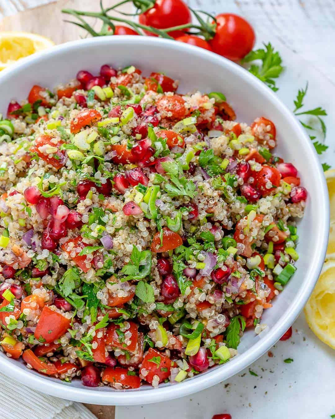 Quinoa Tabbouleh Salad Recipe { THE BEST } | Healthy Fitness Meals