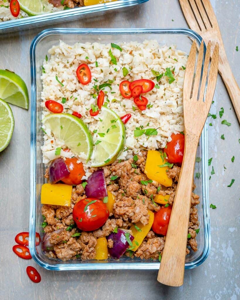 Ground Turkey Cauliflower Rice Recipe - Healthy Fitness Meals