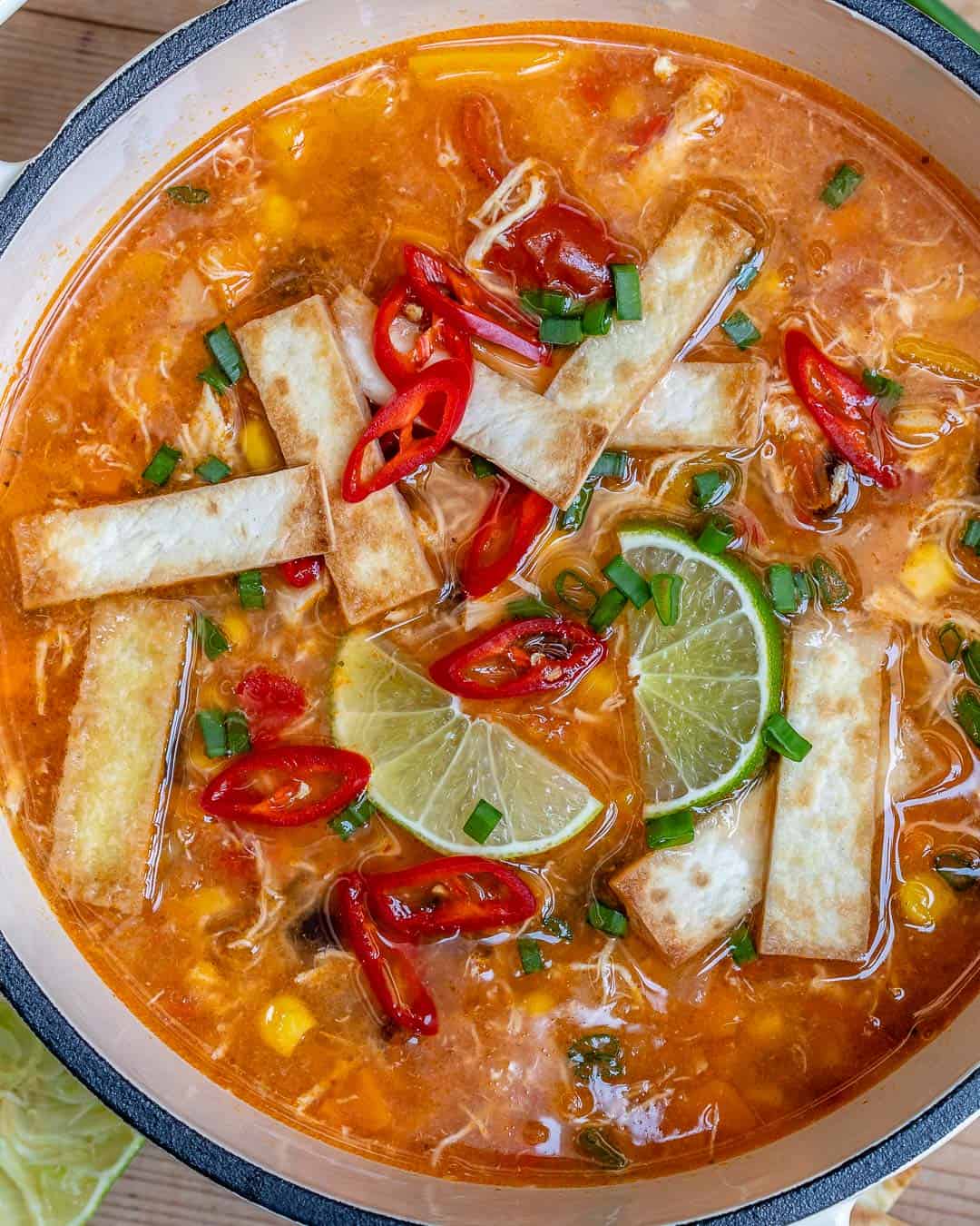 easy chicken tortilla soup recipe