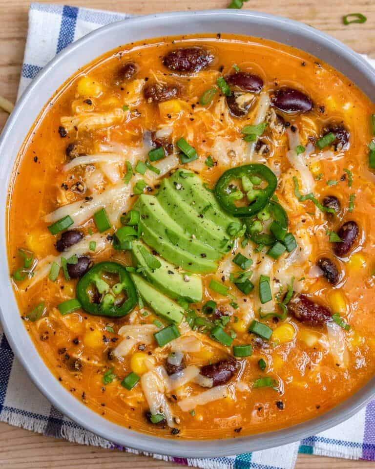 Chicken Enchilada Soup (3 Ways) | Healthy Fitness Meals